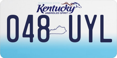 KY license plate 048UYL
