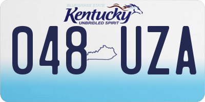 KY license plate 048UZA