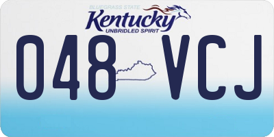 KY license plate 048VCJ