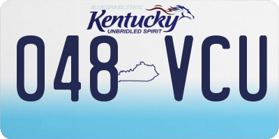 KY license plate 048VCU