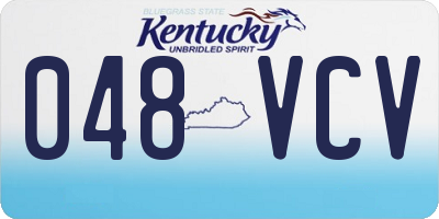 KY license plate 048VCV