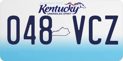 KY license plate 048VCZ