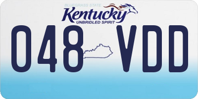KY license plate 048VDD