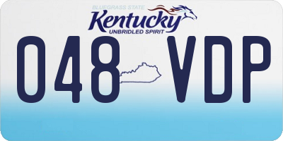 KY license plate 048VDP