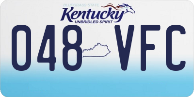 KY license plate 048VFC