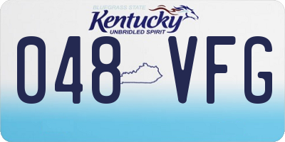 KY license plate 048VFG