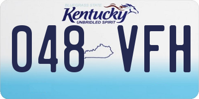 KY license plate 048VFH