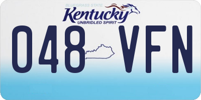 KY license plate 048VFN