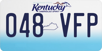 KY license plate 048VFP