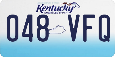 KY license plate 048VFQ