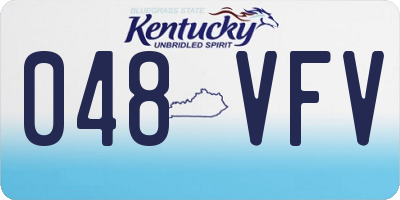 KY license plate 048VFV