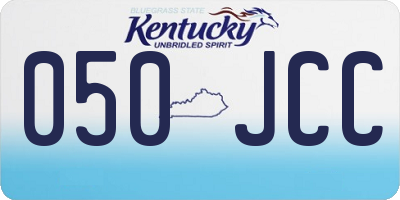 KY license plate 050JCC