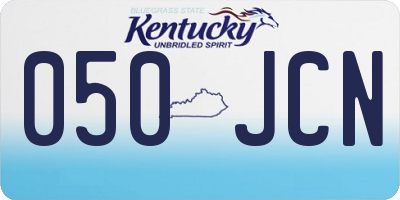 KY license plate 050JCN