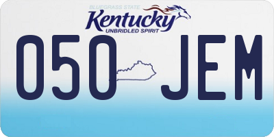 KY license plate 050JEM