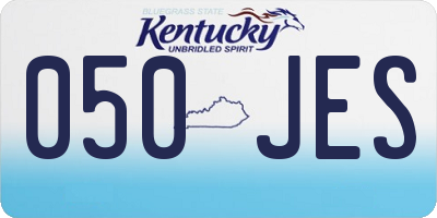 KY license plate 050JES