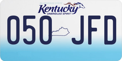 KY license plate 050JFD