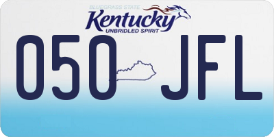 KY license plate 050JFL