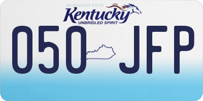 KY license plate 050JFP