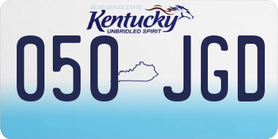 KY license plate 050JGD