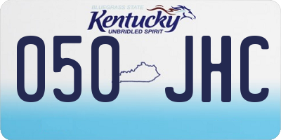 KY license plate 050JHC