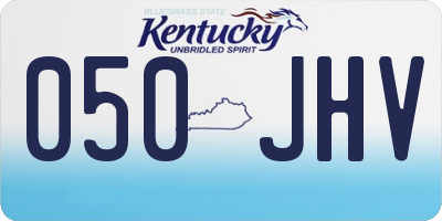 KY license plate 050JHV