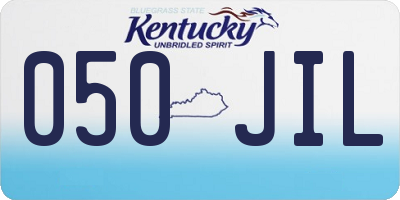 KY license plate 050JIL