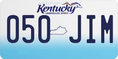 KY license plate 050JIM