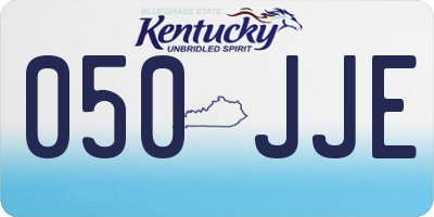 KY license plate 050JJE