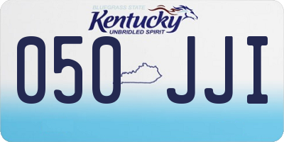 KY license plate 050JJI