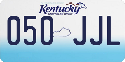 KY license plate 050JJL