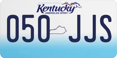 KY license plate 050JJS