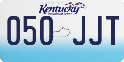 KY license plate 050JJT