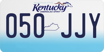 KY license plate 050JJY
