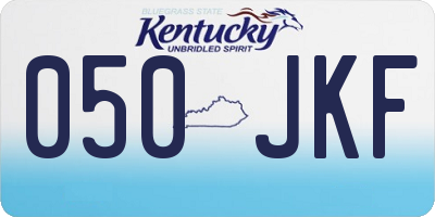 KY license plate 050JKF
