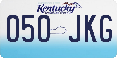 KY license plate 050JKG