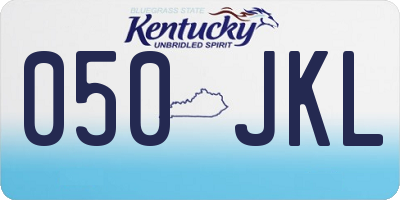 KY license plate 050JKL