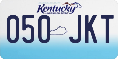KY license plate 050JKT