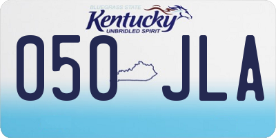 KY license plate 050JLA