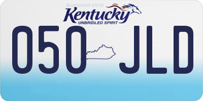 KY license plate 050JLD