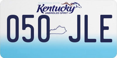 KY license plate 050JLE