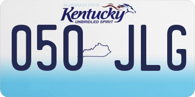 KY license plate 050JLG
