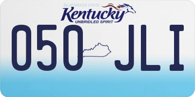 KY license plate 050JLI