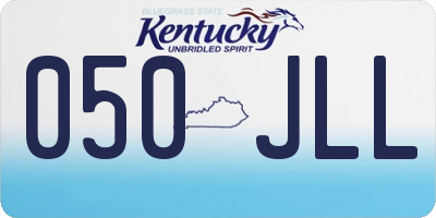 KY license plate 050JLL