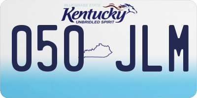 KY license plate 050JLM