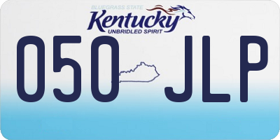 KY license plate 050JLP
