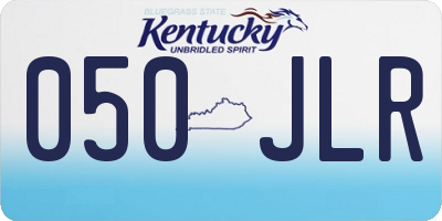 KY license plate 050JLR
