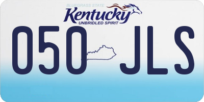 KY license plate 050JLS