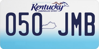 KY license plate 050JMB