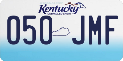 KY license plate 050JMF