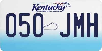 KY license plate 050JMH